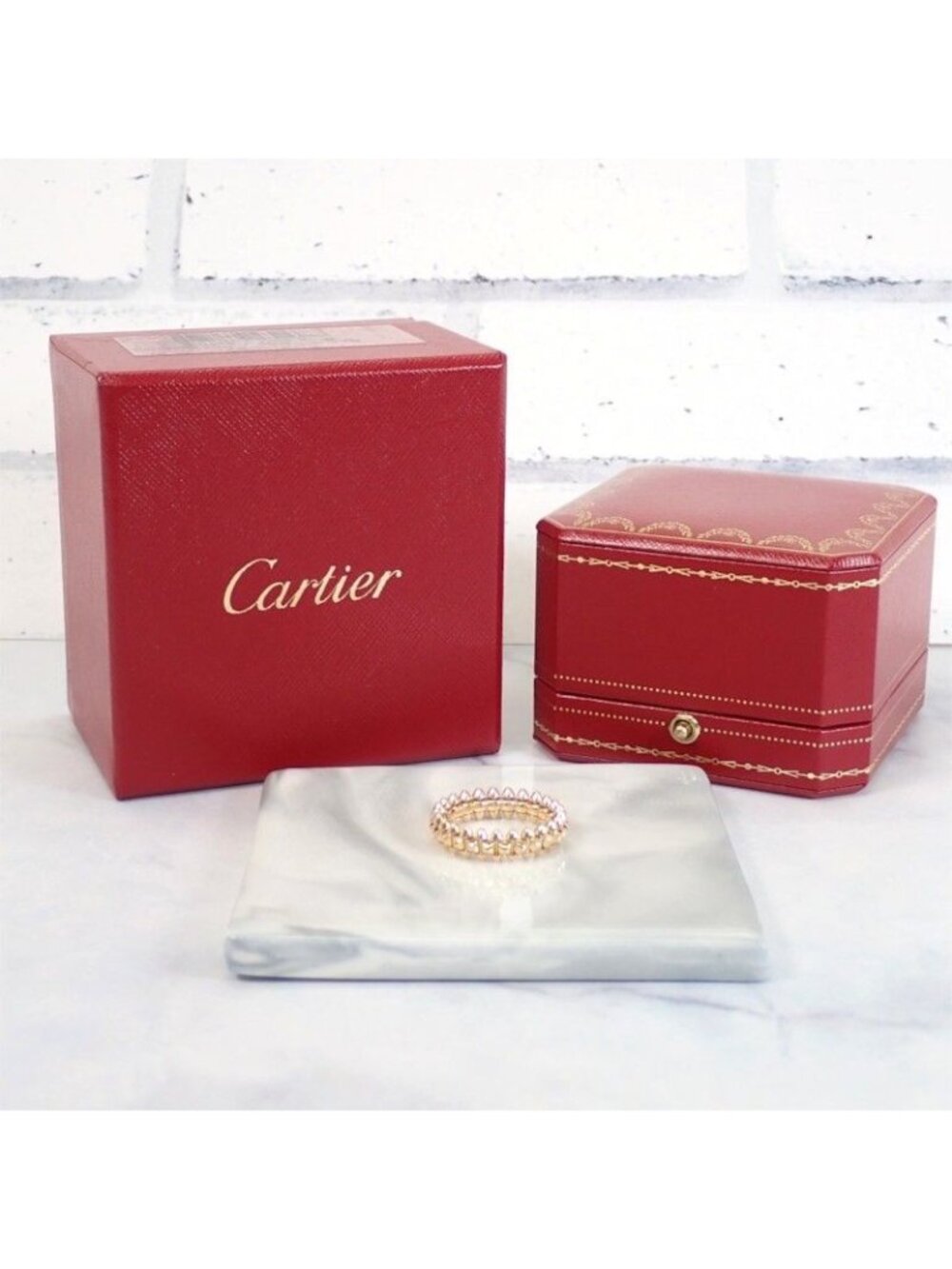 Cartier Clash de Small 61 Ring 18k Pink Gold Genus